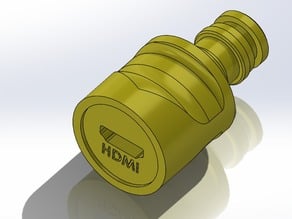 HDMI to Gardena connector - easier to print by abeltje - Thingiverse
