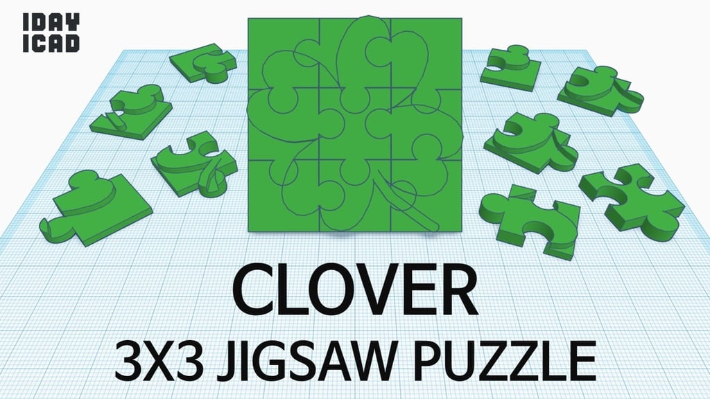 [1DAY_1CAD] 3X3 JIGSAW PUZZLE CLOVER