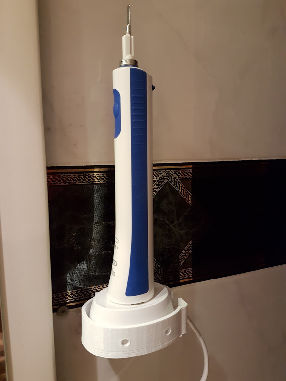 Electric Toothbrush wall support