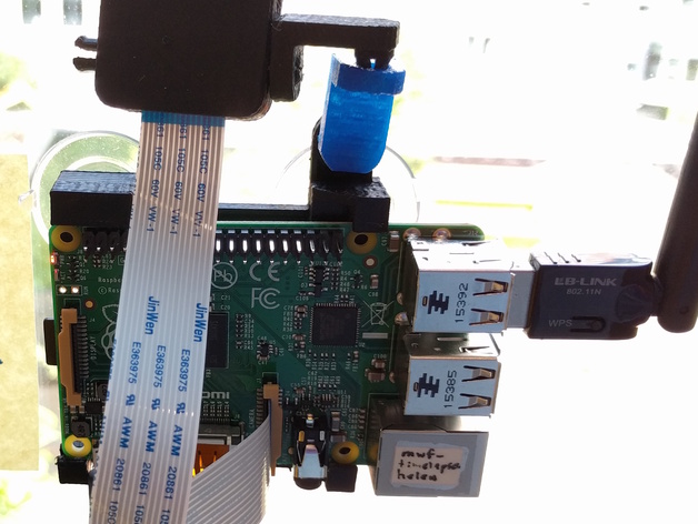Raspberry Pi + Camera Suction Cup Window Mount