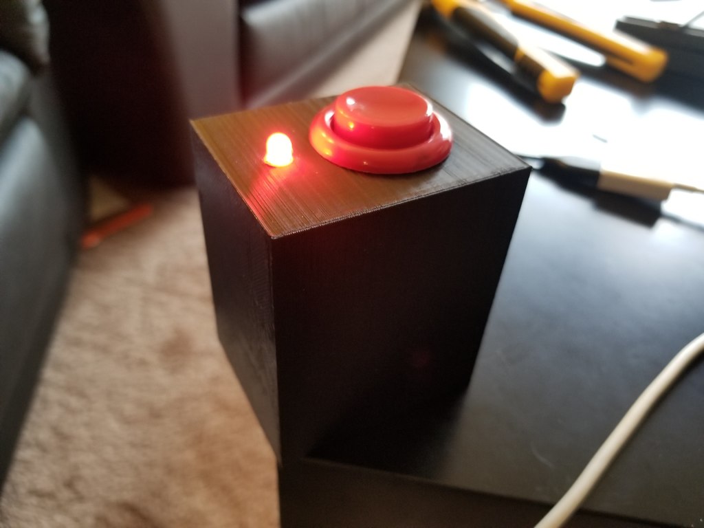 Wifi Button Case (NodeMCU/Arcade Button)