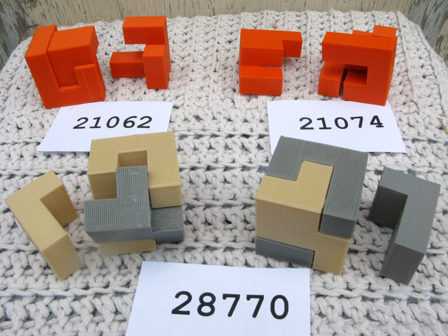 More 3 Piece Cube Puzzles