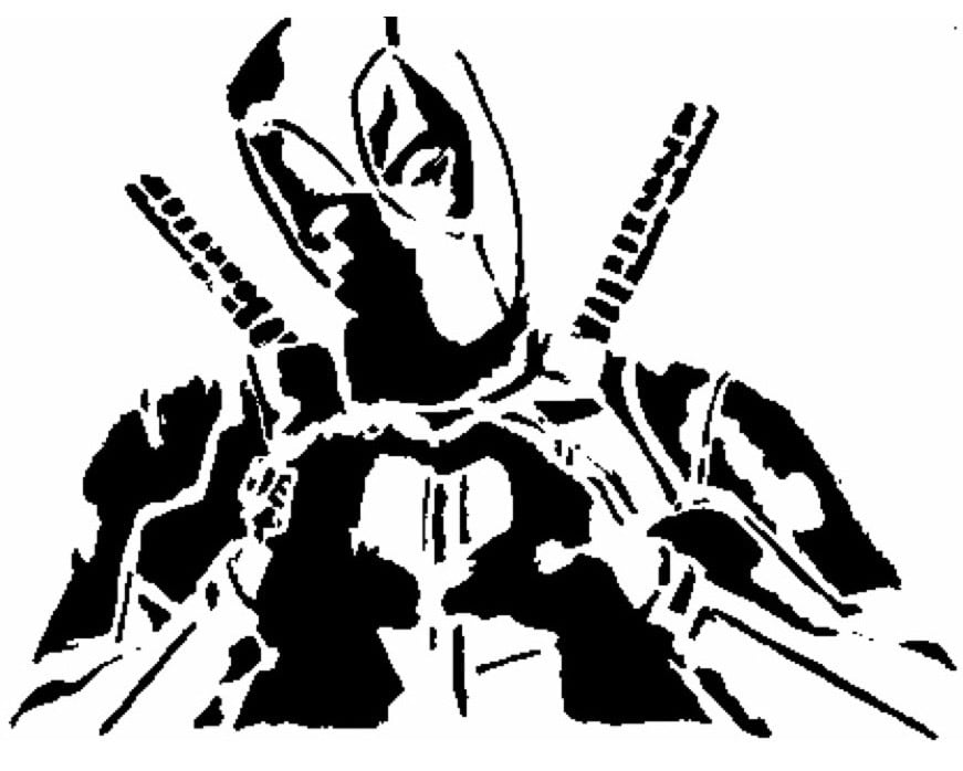 Deadpool stencil 4