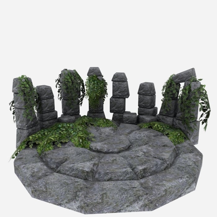 Speaking Stones (and Well) - OpenGameArt - Terrain