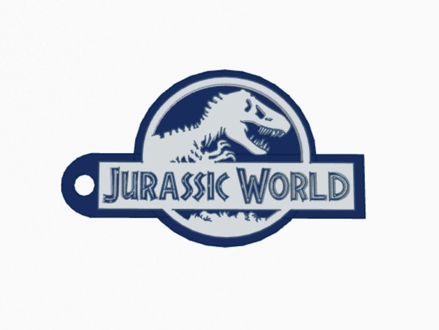 Jurassic world key chain