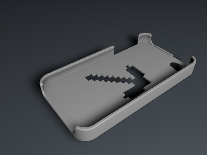 minecraft pickaxe iphone 4/ 4s case