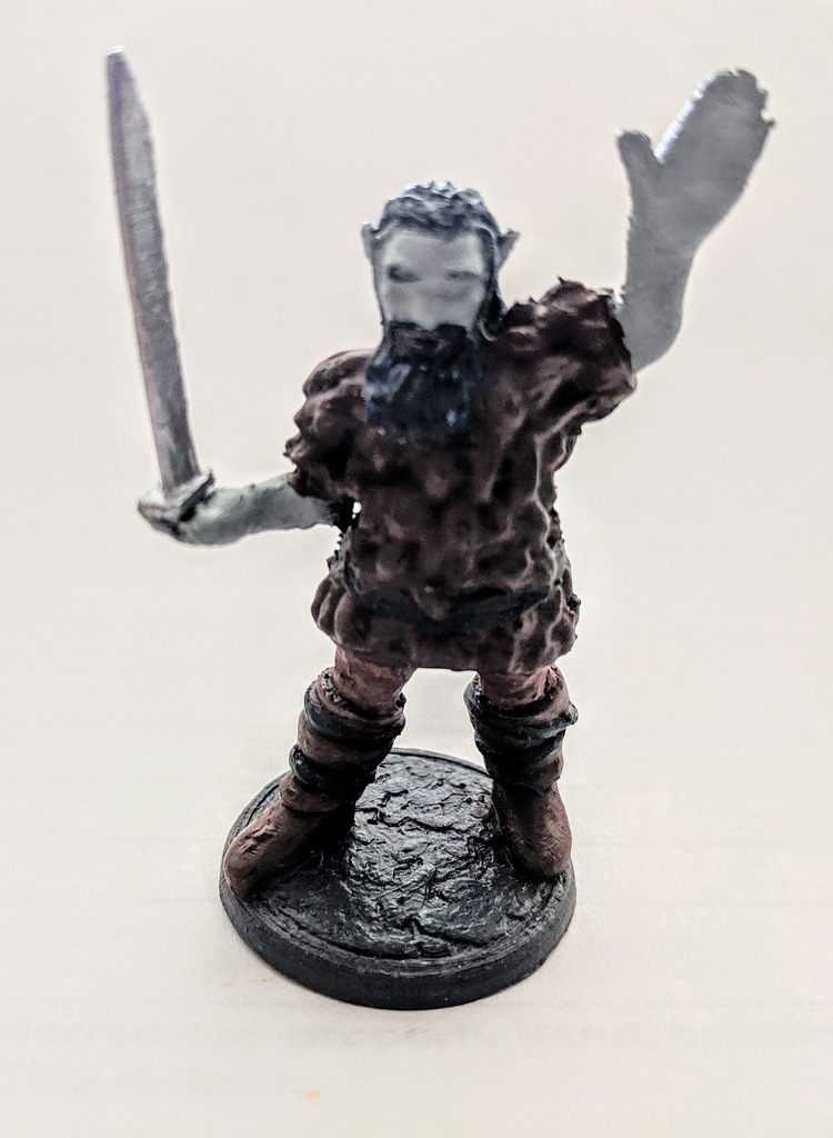Firbolg with Scimitar tabletop minature