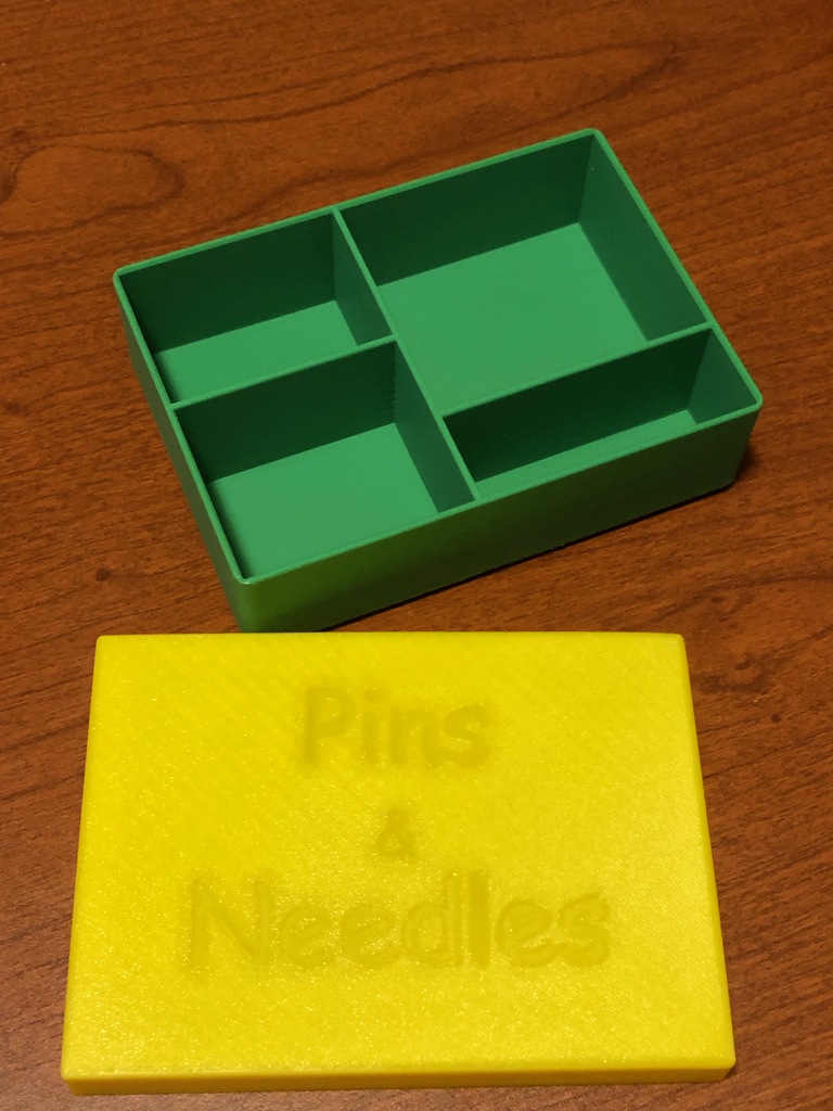Sewing Pin and Needle Box