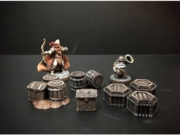Image of Delving Decor: Dwarven Loot Markers (28mm/Heroic scale)