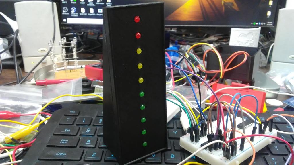 Mini 10 LED VU Meter Stand for 5mm LED's