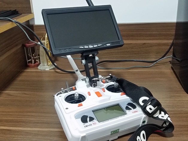 Very Simple Foldable FPV Monitor Mount