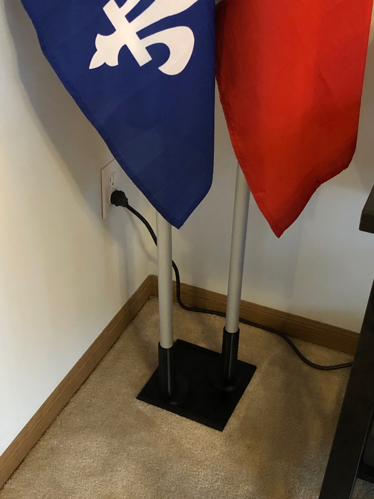 Dual Flag Pole Base