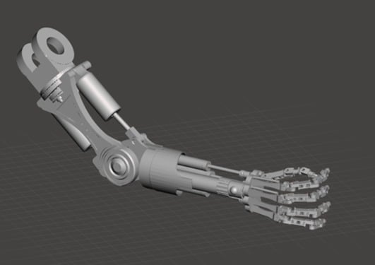 Terminator Arm (solid) forearm and hand