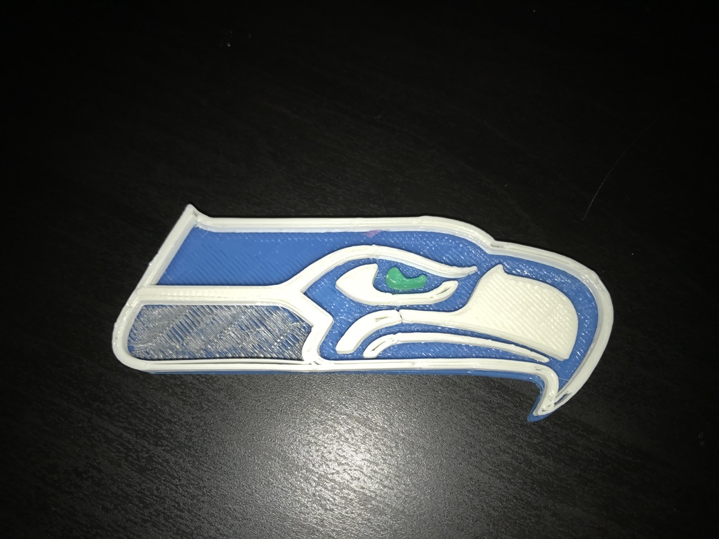 Seattle Seahawks Logo (With Different Colors and Layers)