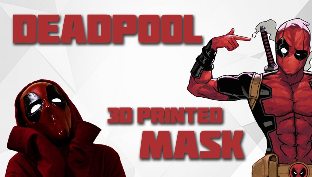 Deadpool 3D Printed Mask