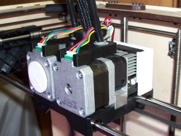 Swapping the orientation of the extruder motor/heater assembly