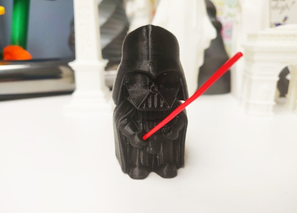 Mini Dart Vader with filament lightsaber
