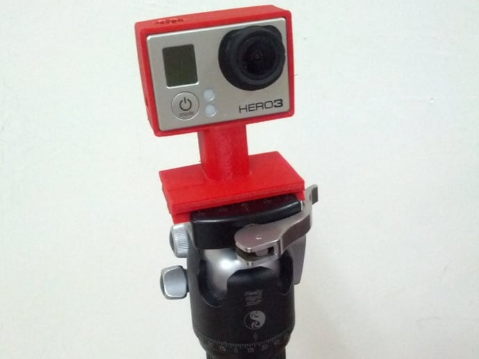 Hero 3 "the frame" with Arca-Swiss Quick-Release  plate tripod mount