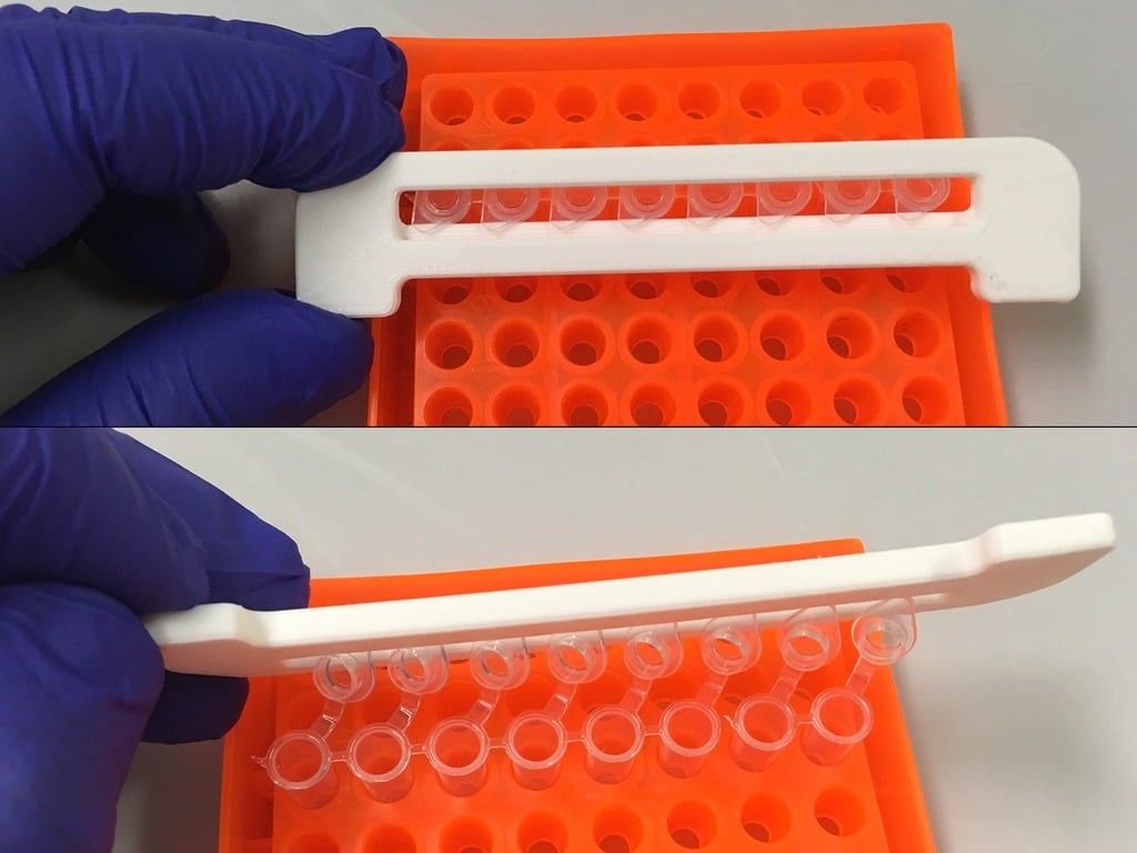 8-strip PCR tube opener