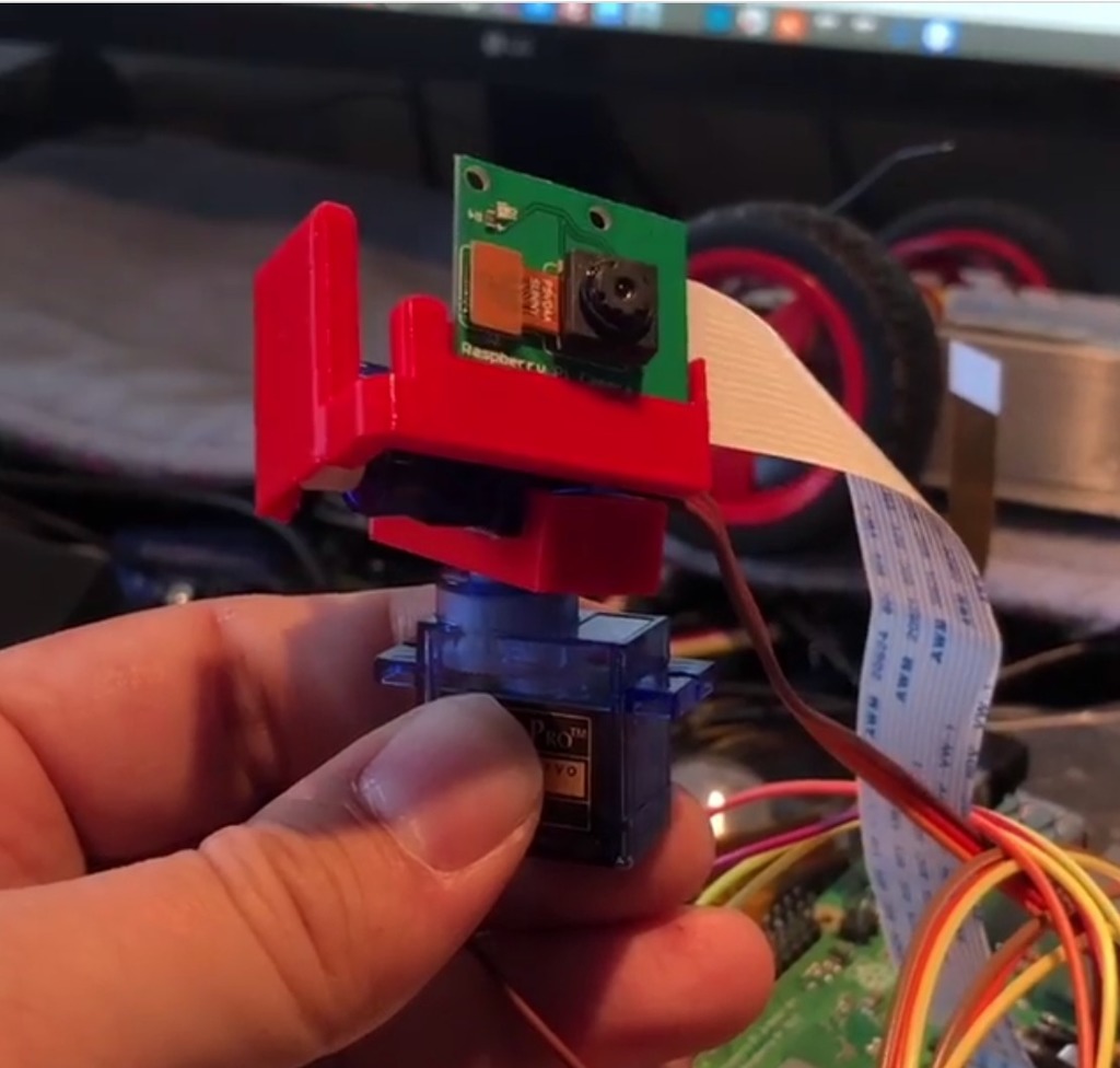 3D Printed Raspberry Pi Pan-Tilt Camera Brackets