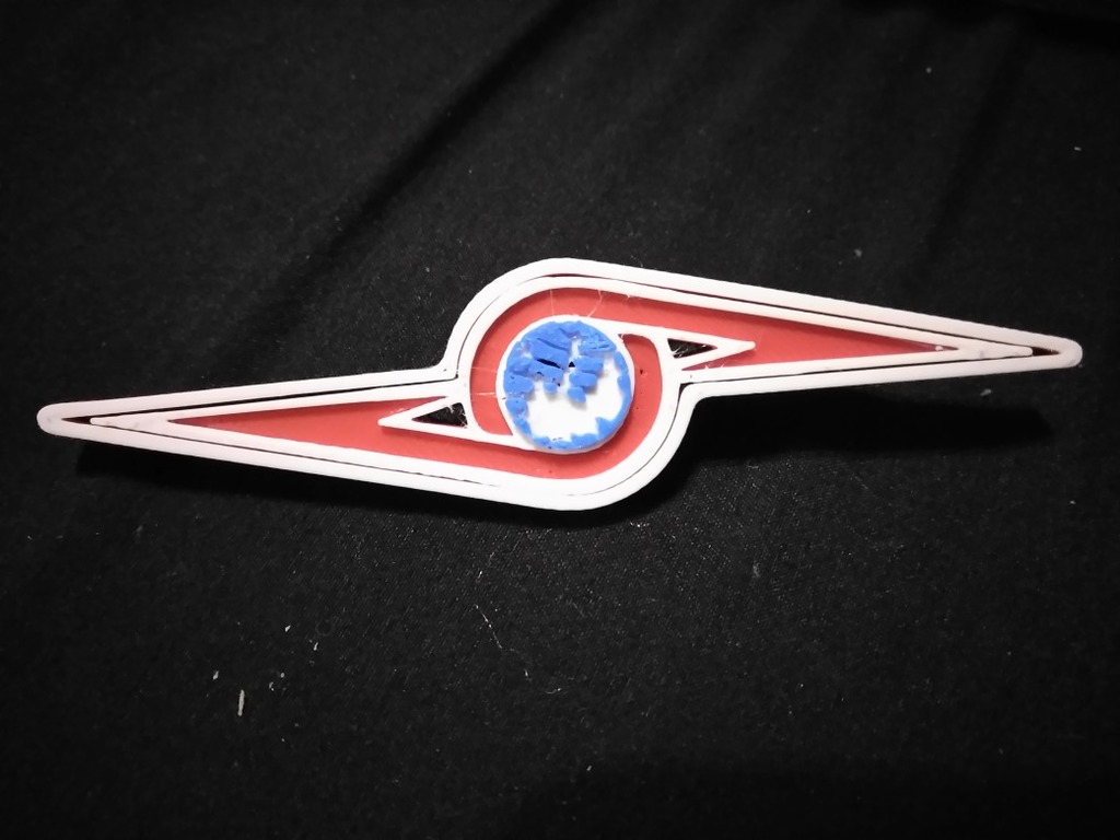 Ultraseven Ultra Guard Emblem Pin (multilevel color print)