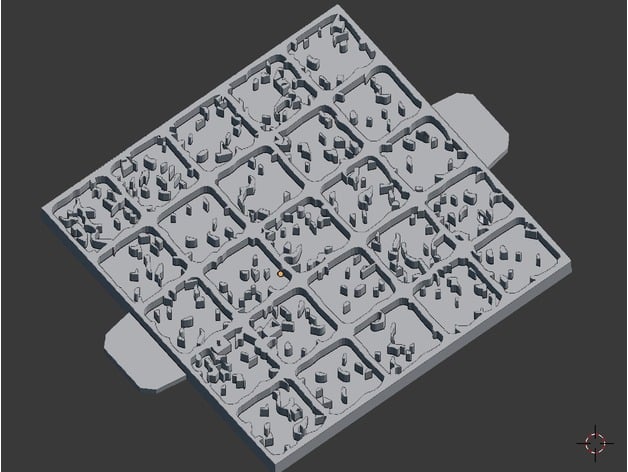 Image of Foam Terrain Stamp - Snow / Dirt - 1" grids