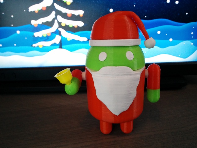 Santa Costume for Posable Android Robot