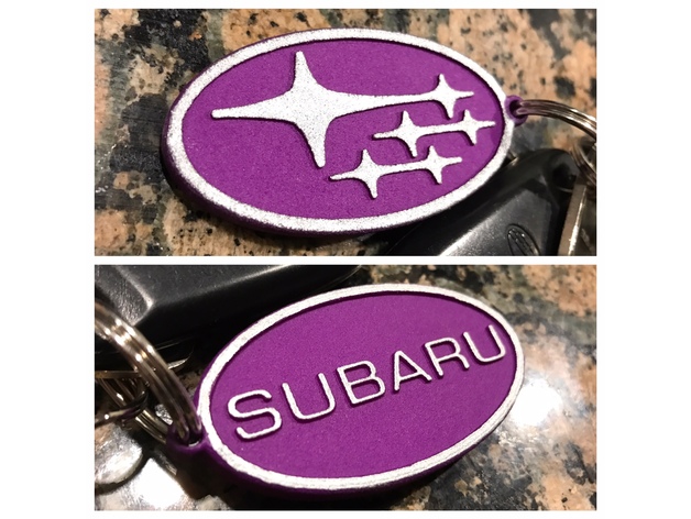 Subaru Keychain - Constellation and Name