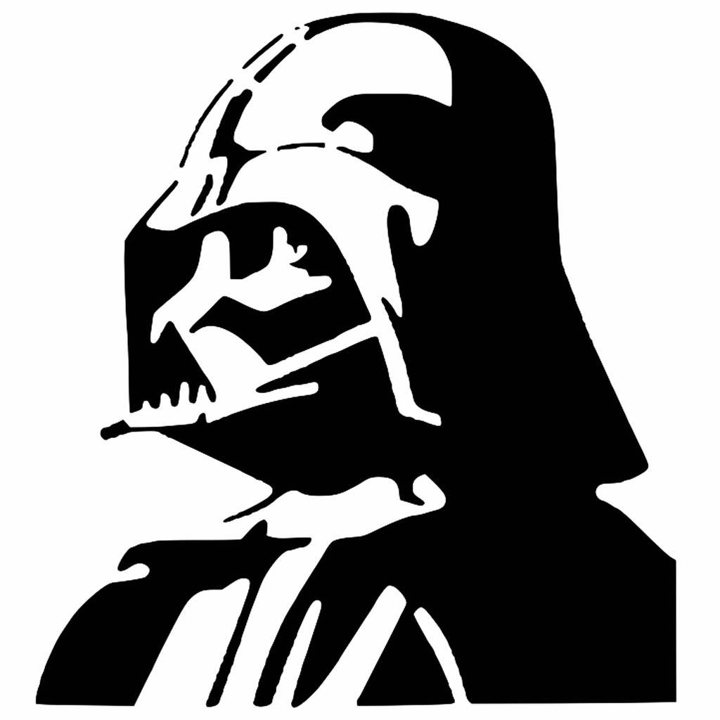 Darth Vader stencil 2