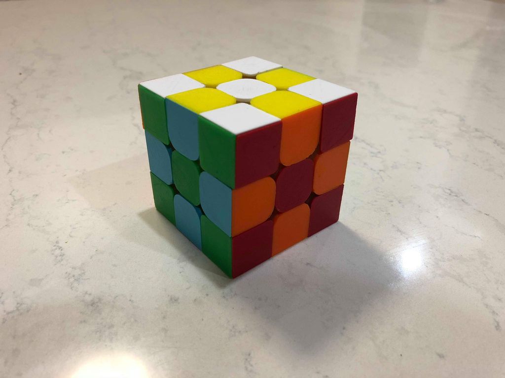 Stickerless 3x3 Rubik's  Cube
