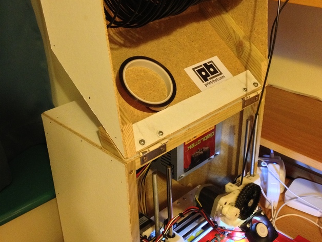 DIY Printrbot Hinged Spool Box