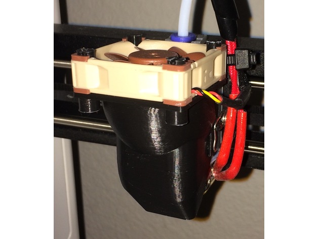 Noctua Fan mod long version: MP Mini Select 3D PLA & PETG 40mm Fan Shroud