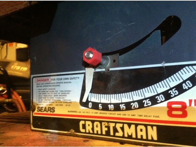 Craftsman Table Saw handle upgrade 9.5mm or 3/8 shaft