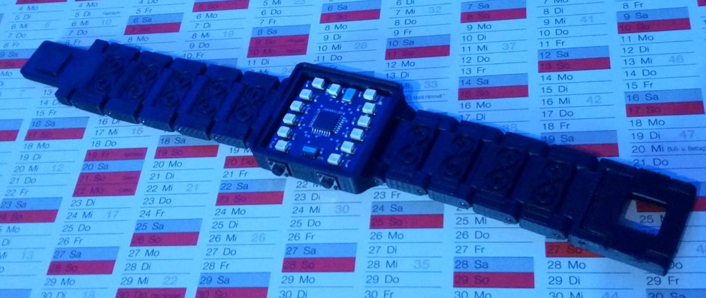 binary watch (DIY-kit/ready to assemble)