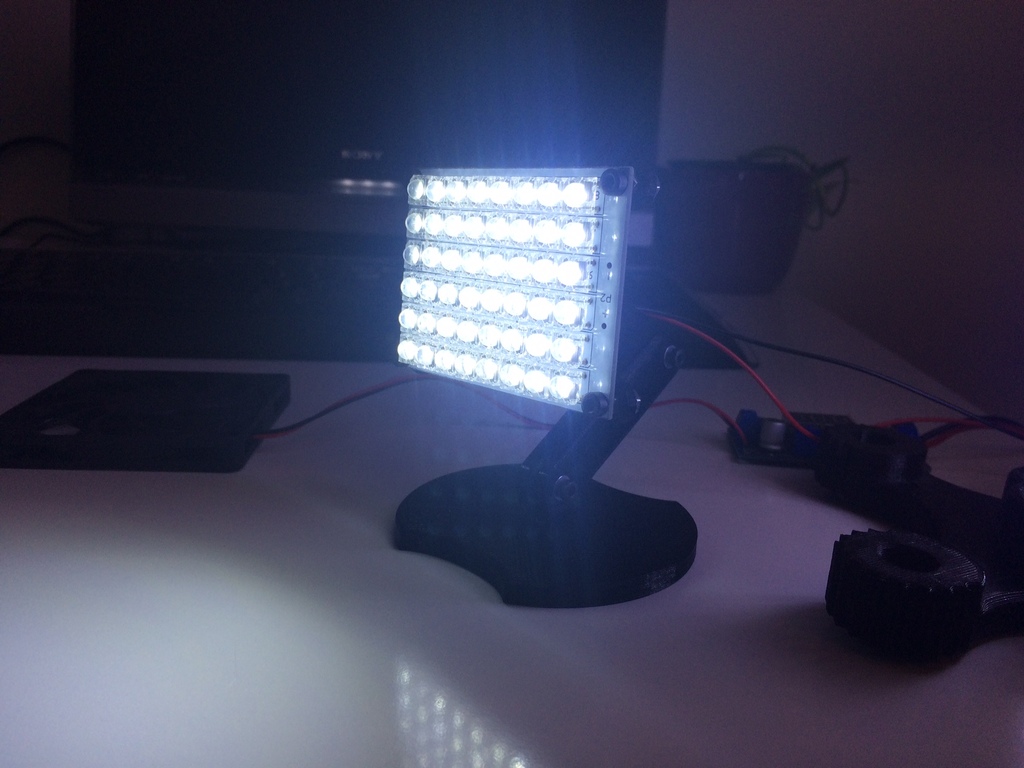 small LED panel holder