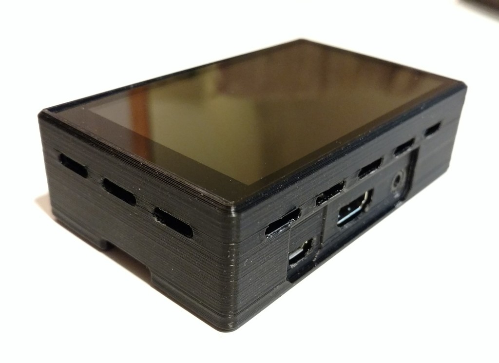 HyperPixel 4.0 Pi case with slot for SD card