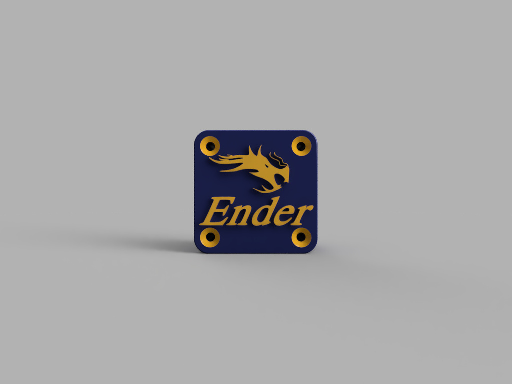 ENDER 3 X-AXIS - COVER LIMIT SWITCH BRACKET- ENDER LOGO