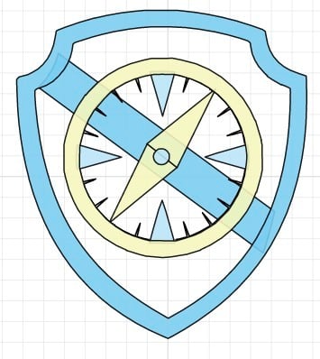Paw Patrol Badges - Tracker