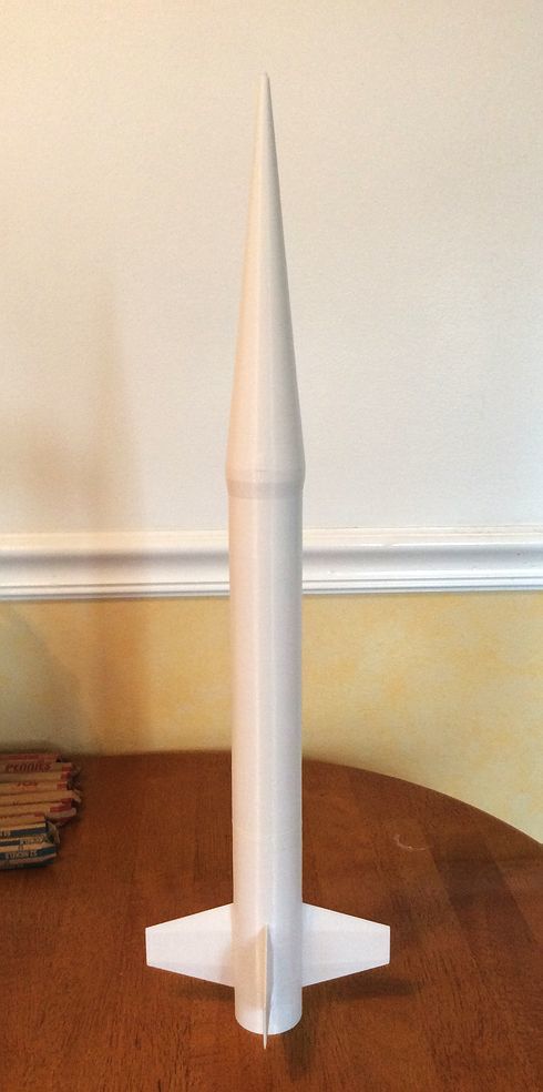 1/10 Scale Nike Smoke Model Rocket