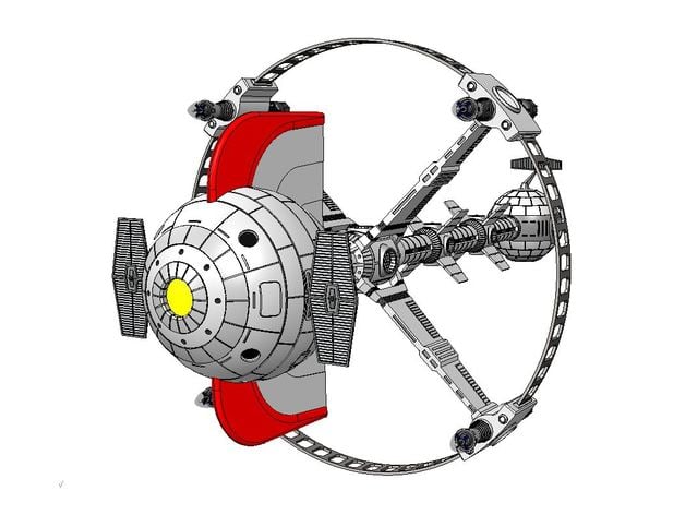 Captain Future Comet with Chrono-Engine by Astrofossil - Thingiverse