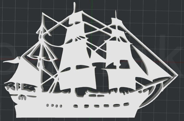 Pirate Ship 2D Wall Art