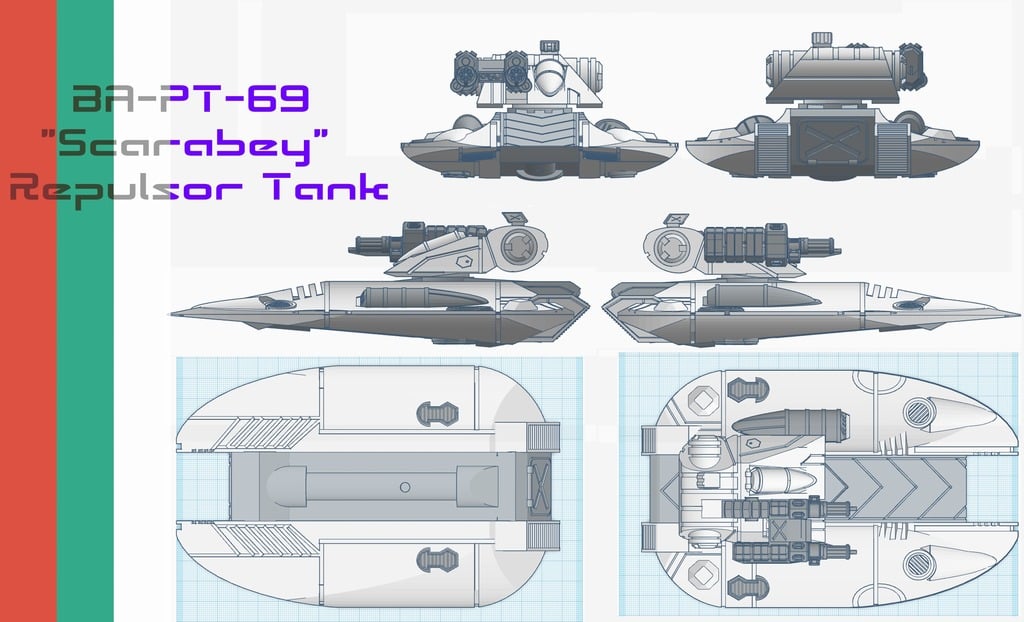 BA-PT-69 || "SCARABEY" || Prototype Repulsor Tank