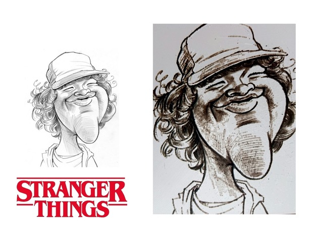 Stranger Things Dibujo Dustin Henderson