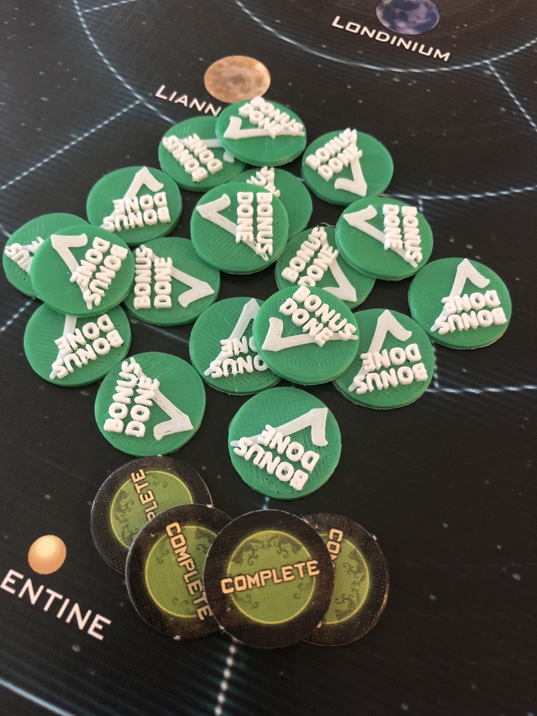 Firefly The Game - Completed tokens