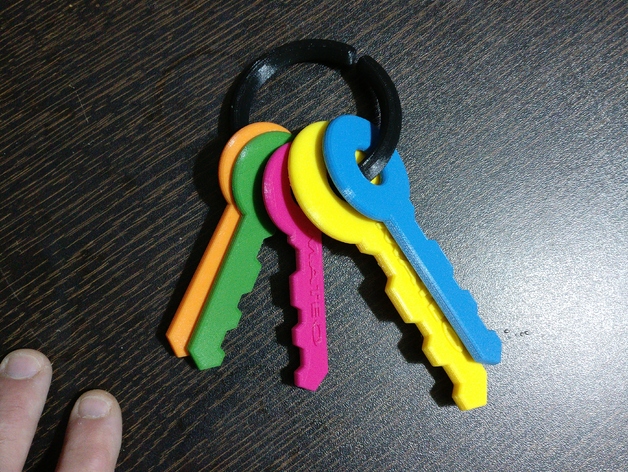 Baby toy keychain