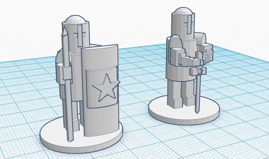 Battle of the Valley: Star army pieces.