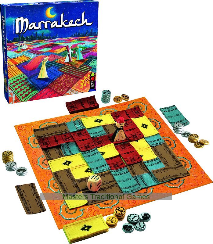 Marrakech Board Game (Assam and Dice game Pieces)