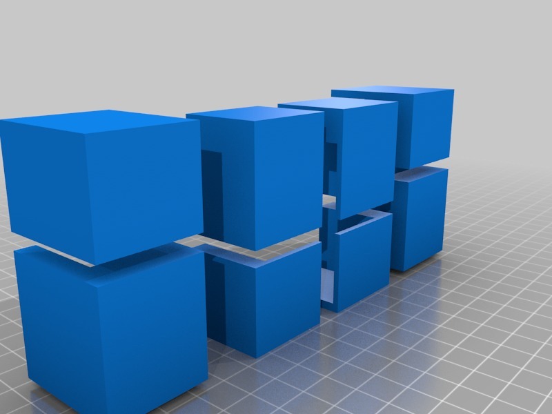 2x2 Bump Cube (Mirror Blocks) [made for 50mm 2x2]