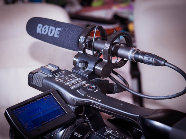 Microphone shock mount for camera