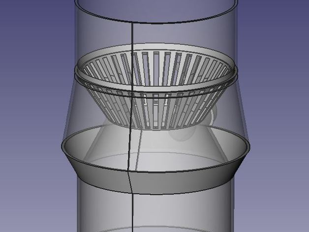 Water rain barrel diverter 80mm/19mm for vertical pipe- Inserto scarico acqua piovana 80mm/19mm  per discendenti verticali
